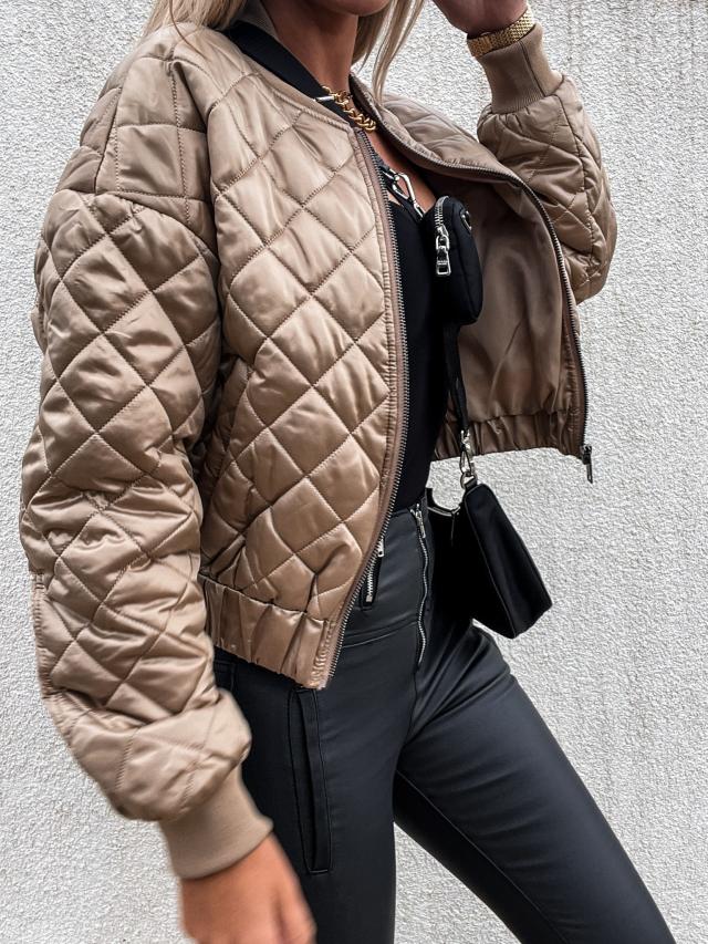 Mira - Gewatteerd Bomberjack met Moderne Stijl