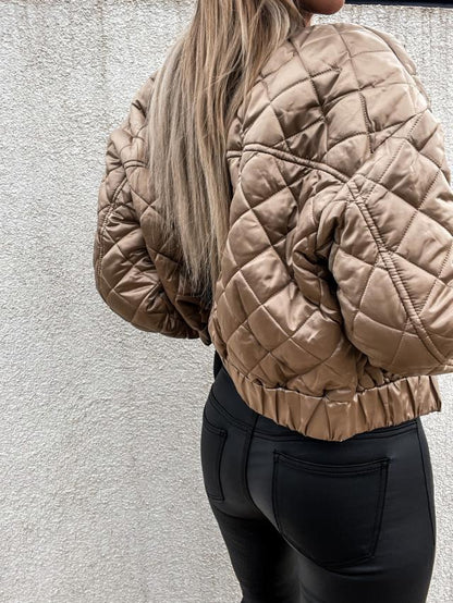Mira - Gewatteerd Bomberjack met Moderne Stijl